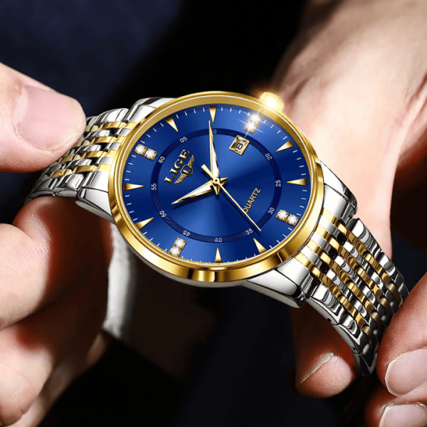 LIGE Blue Luxury Crown